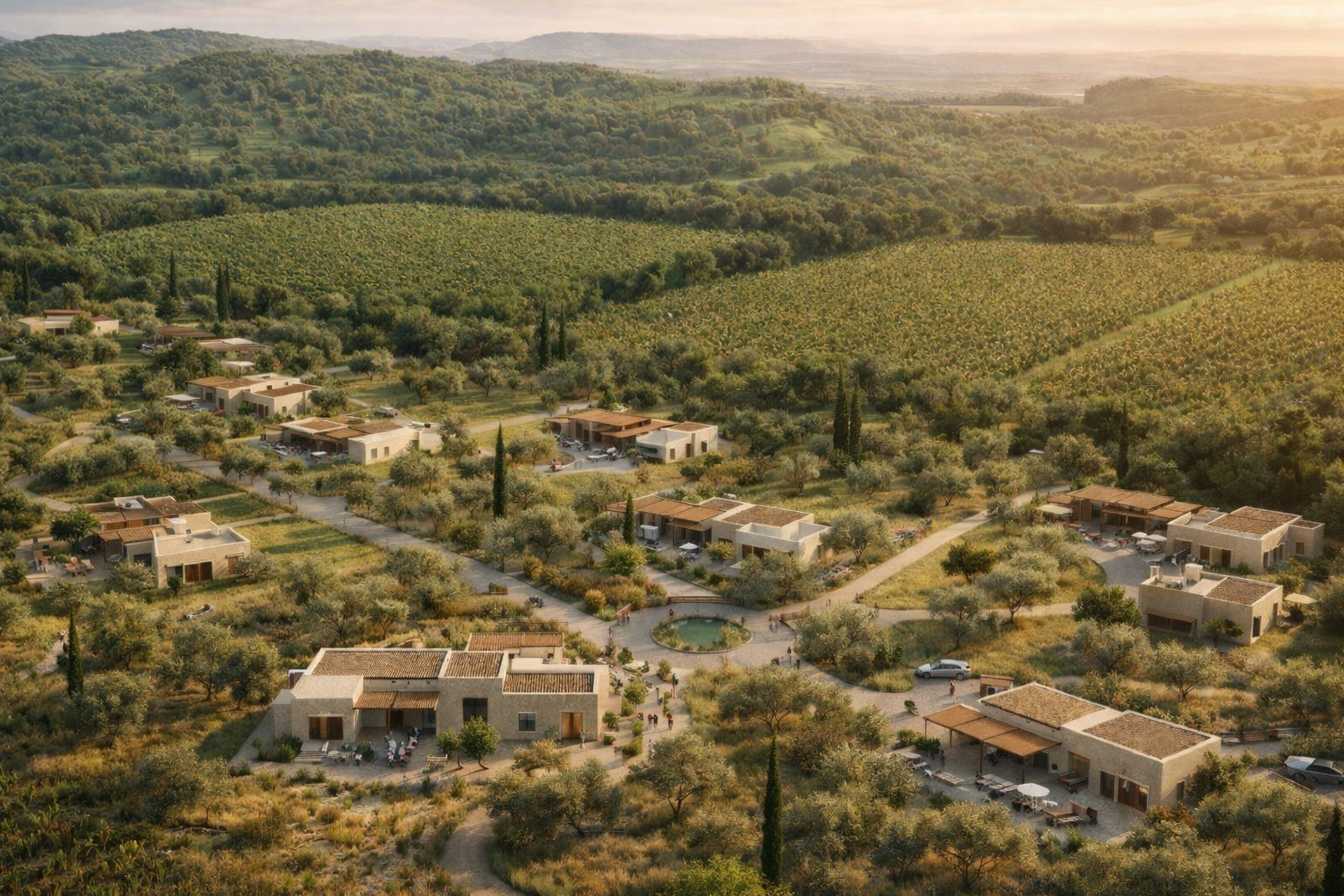 Lagunillas Development — Contemporary homes among vineyards, Colchagua Valley, Chile